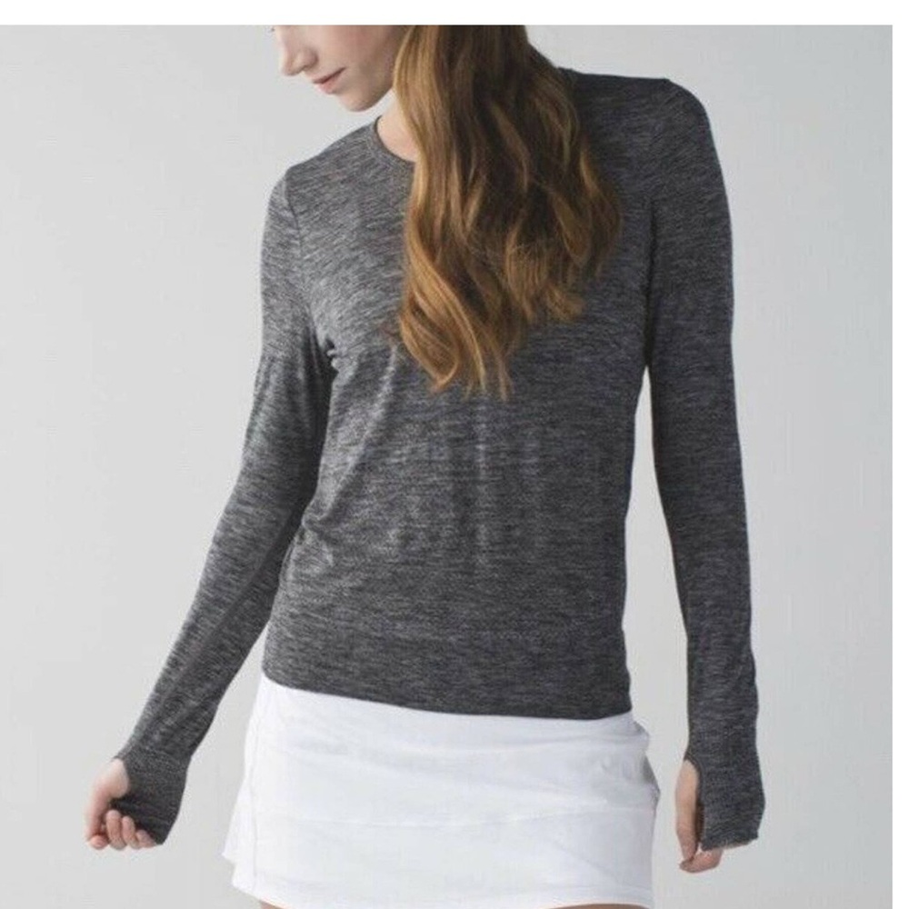 lululemon athletica Gray Long Sleeve Tee